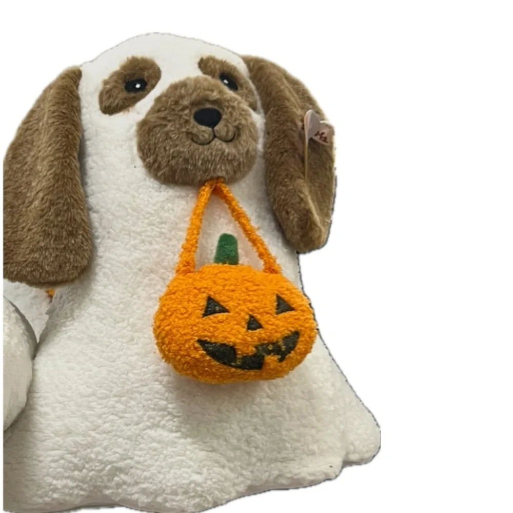 NWT ⚜️🐶⚜️ Doggie Ghost Pillow with pumpkin bag